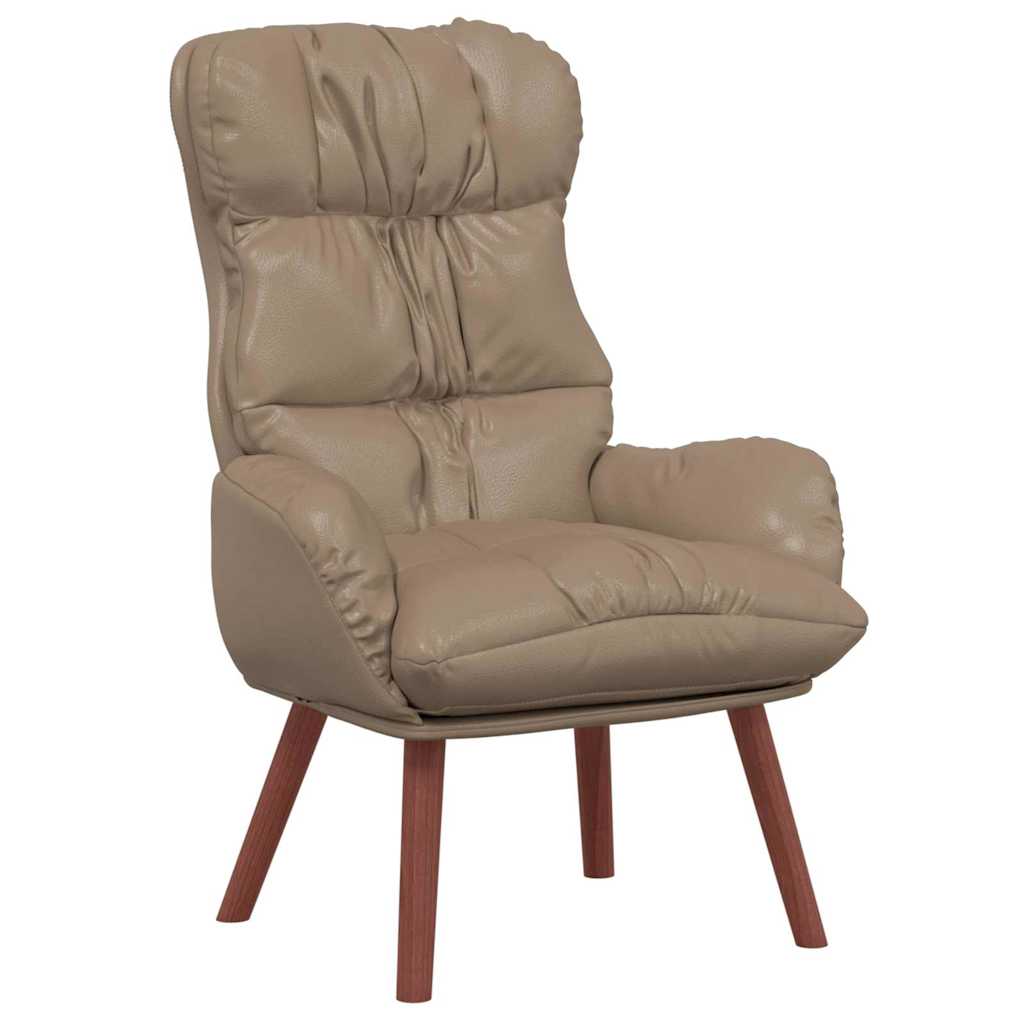 Relaxing Chair Cappuccino 69 x 74 x 93 cm Faux leather