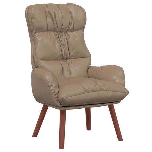 Relaxing Chair Cappuccino 69 x 74 x 93 cm Faux leather