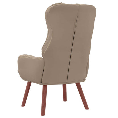 Relaxing Chair Cappuccino 69 x 74 x 93 cm Faux leather