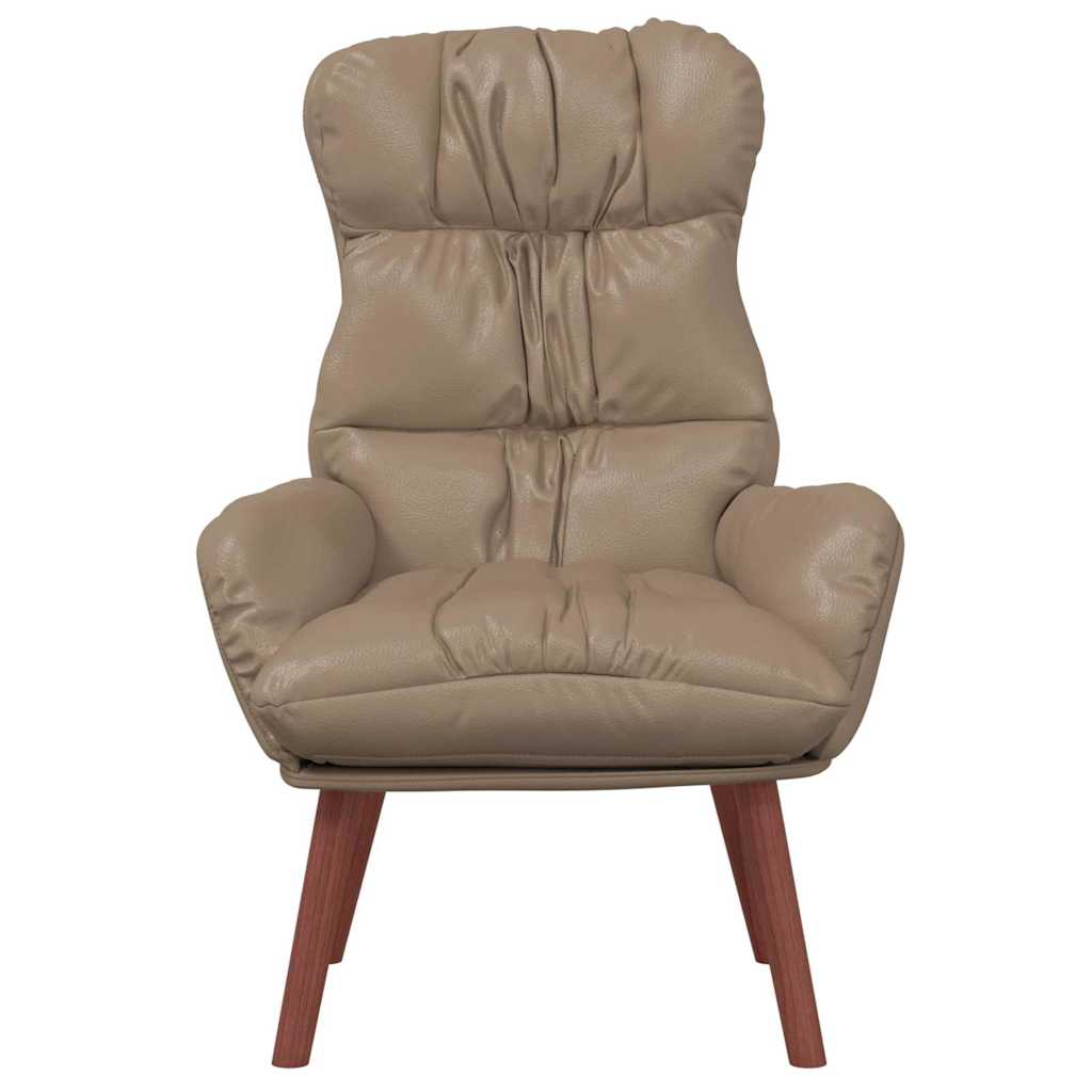 Relaxing Chair Cappuccino 69 x 74 x 93 cm Faux leather