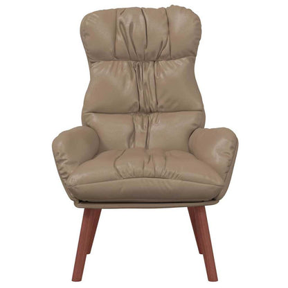 Relaxing Chair Cappuccino 69 x 74 x 93 cm Faux leather