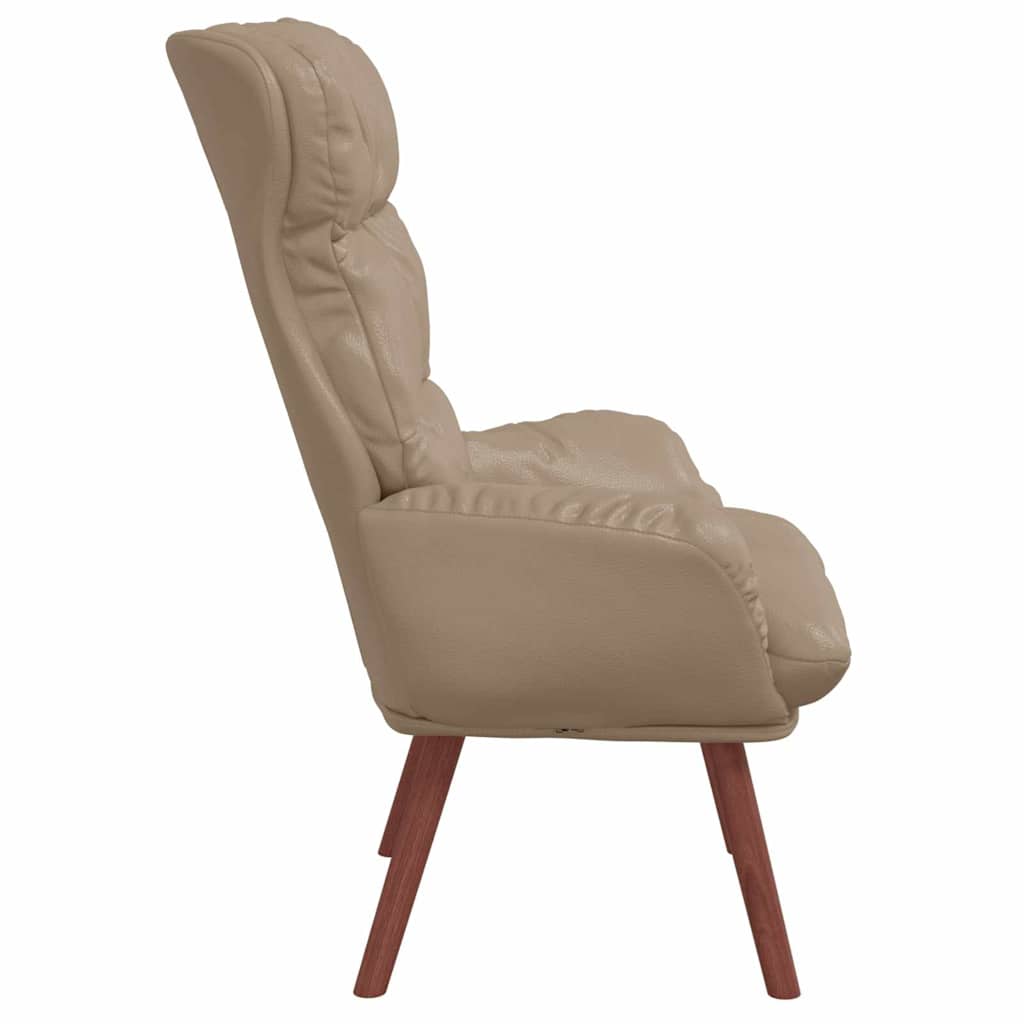 Relaxing Chair Cappuccino 69 x 74 x 93 cm Faux leather