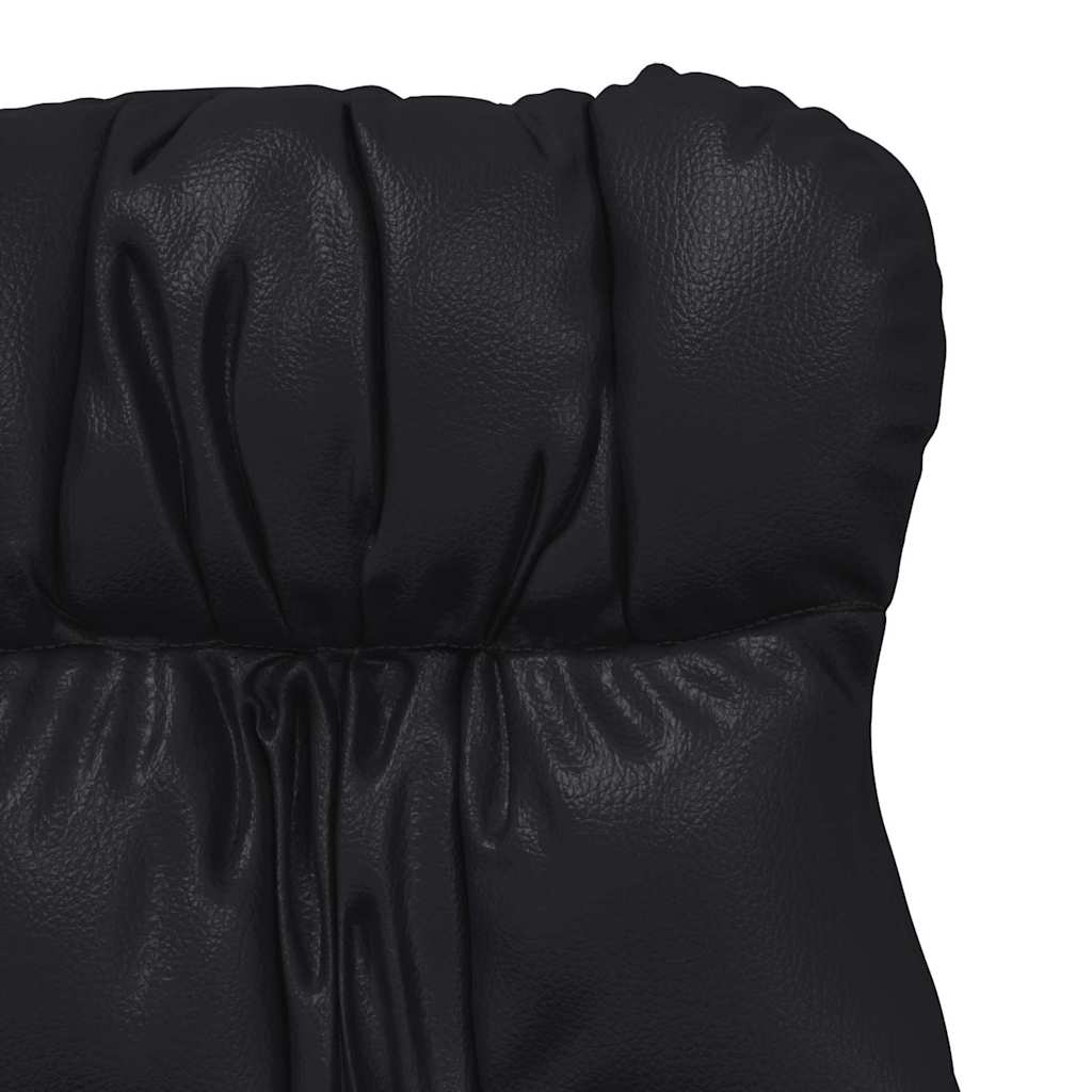 Relaxing Chair Black 69 x 74 x 93 cm Faux leather