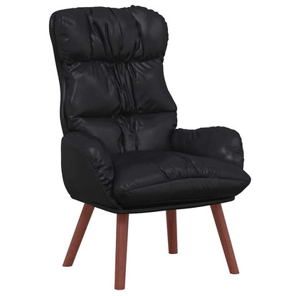 Relaxing Chair Black 69 x 74 x 93 cm Faux leather