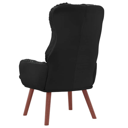 Relaxing Chair Black 69 x 74 x 93 cm Faux leather