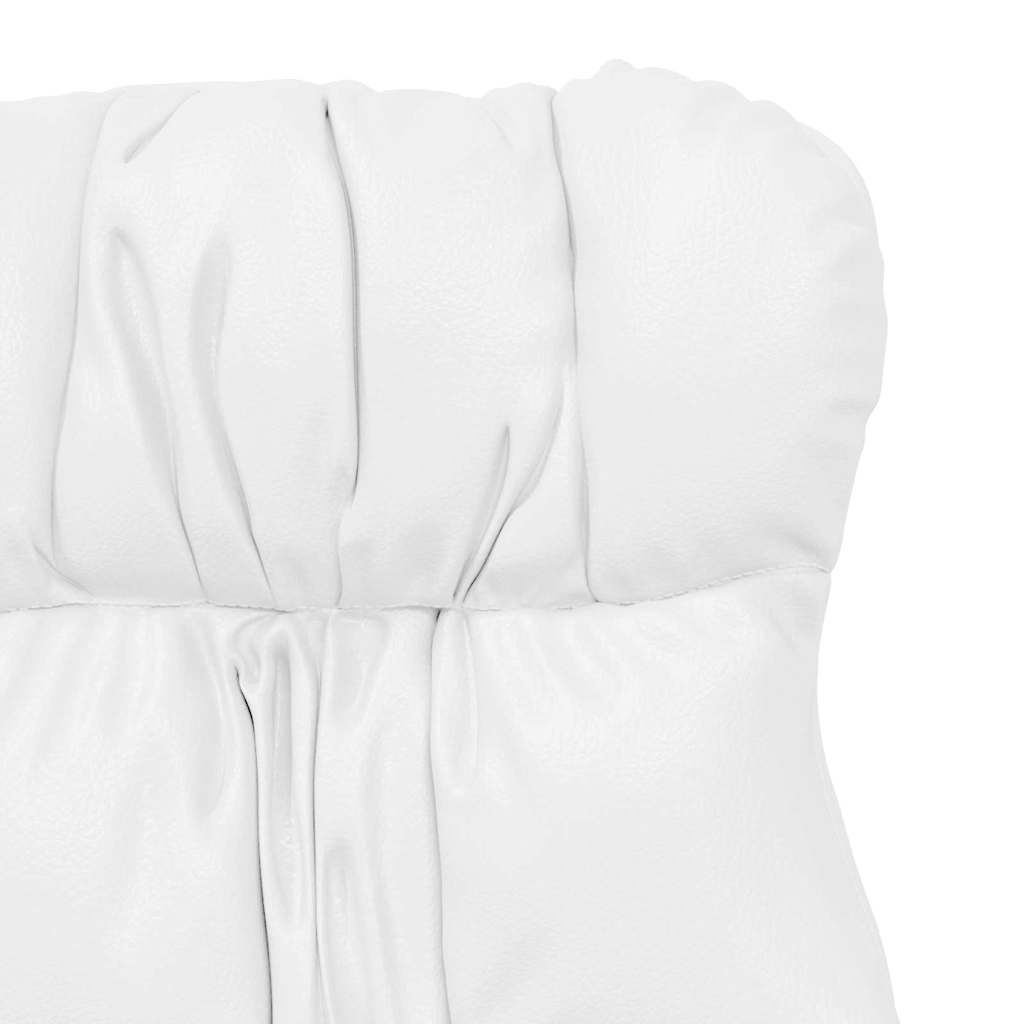 Relaxing Chair White 69 x 74 x 93 cm Faux leather