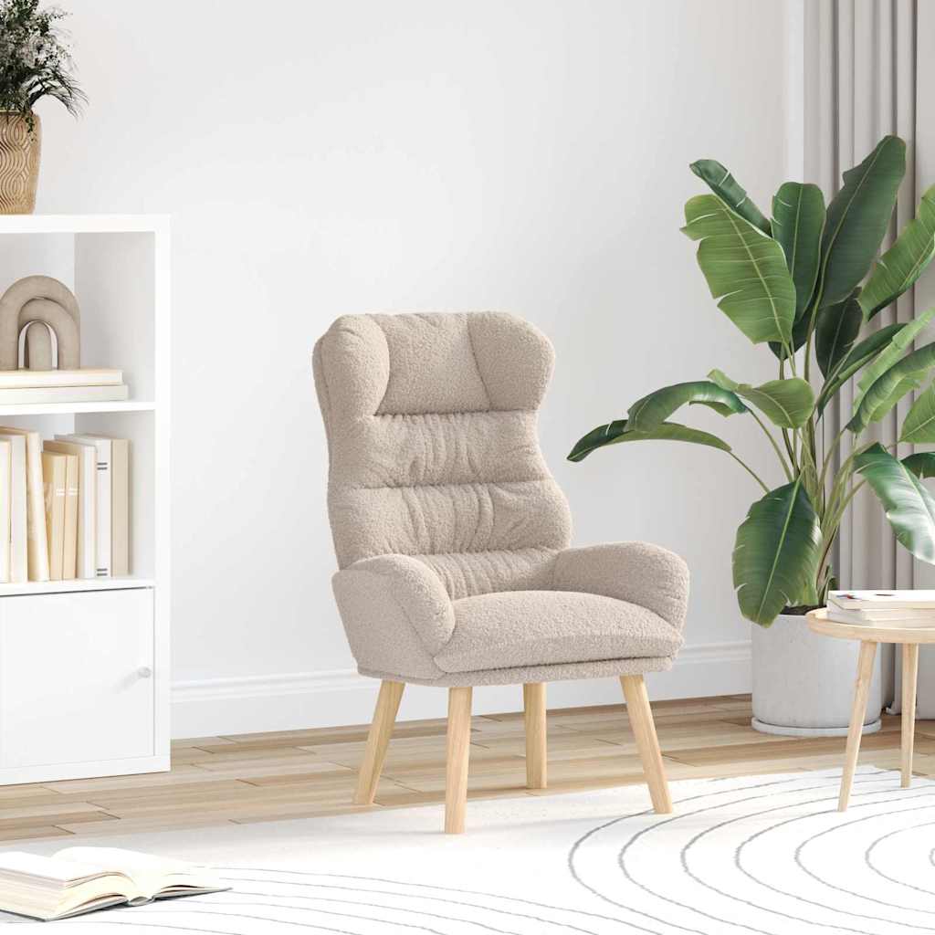 Relaxing Chair Light grey 69 x 74 x 93 cm Fabric