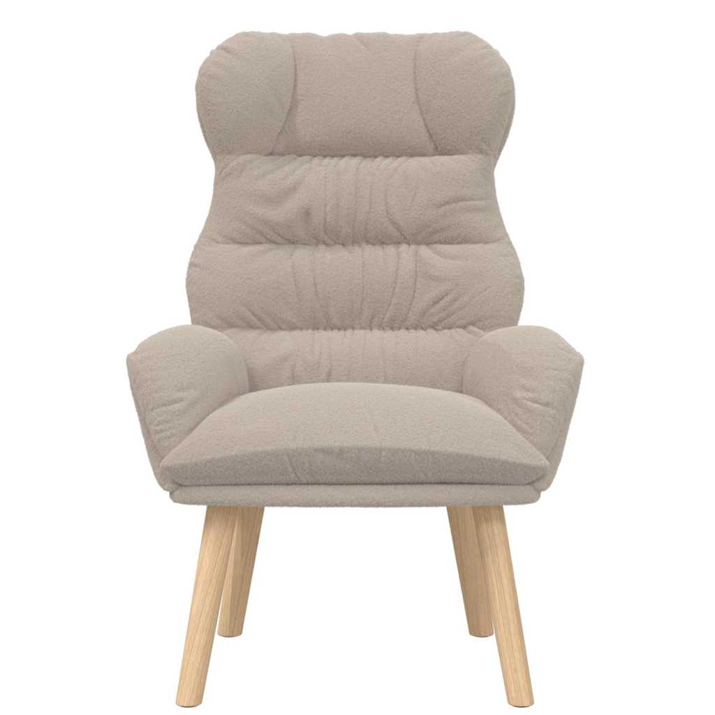 Relaxing Chair Light grey 69 x 74 x 93 cm Fabric