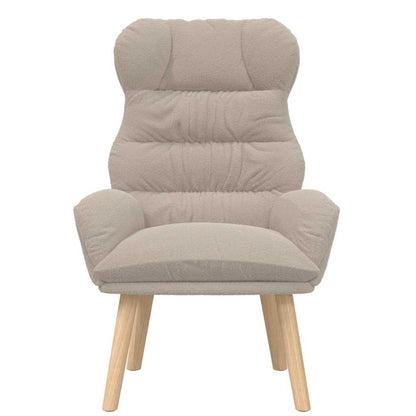Relaxing Chair Light grey 69 x 74 x 93 cm Fabric