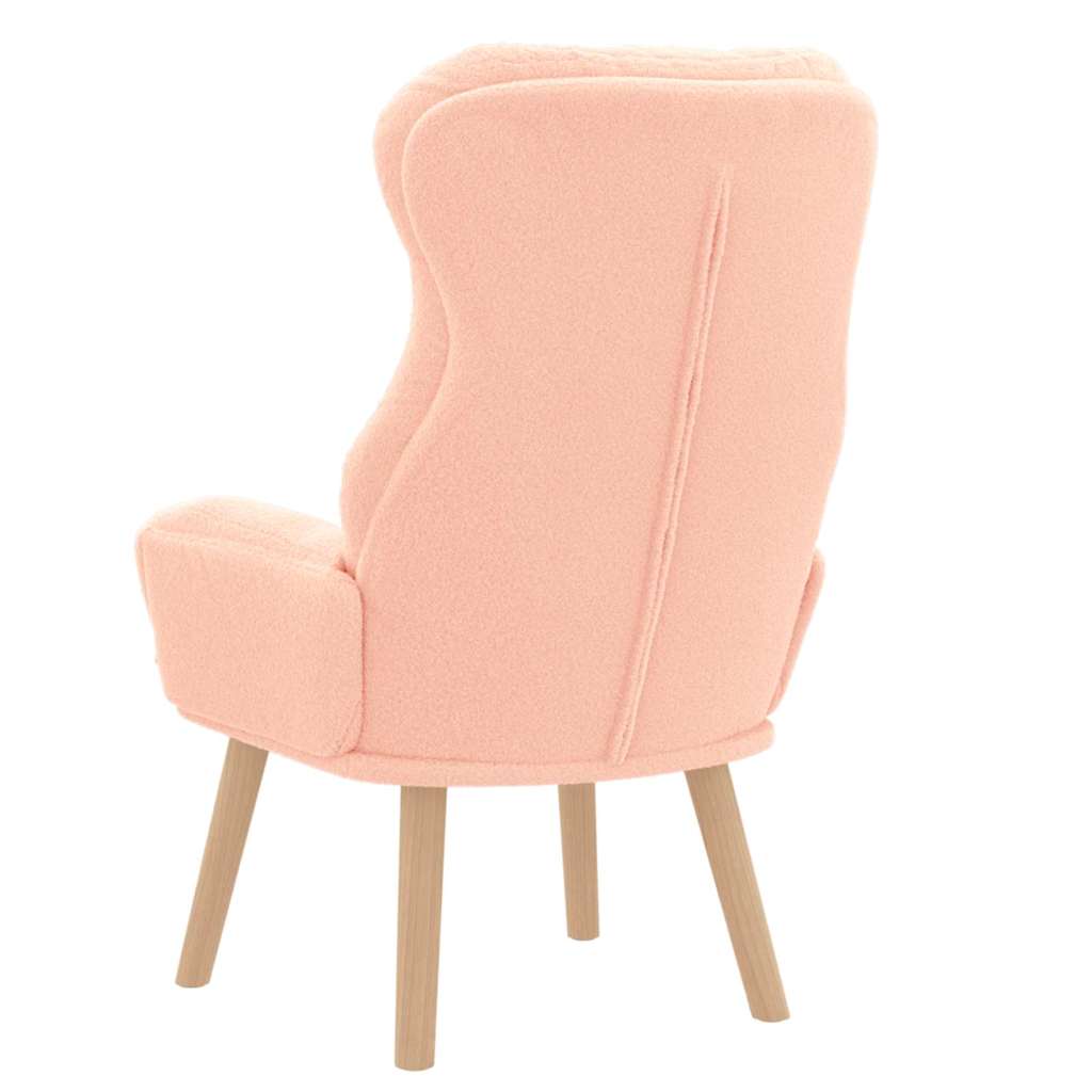 Relaxing Chair Pink 69 x 74 x 93 cm Fabric