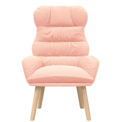 Relaxing Chair Pink 69 x 74 x 93 cm Fabric