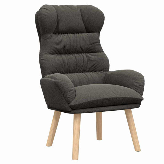 Relaxing Chair Dark grey 69 x 74 x 93 cm Fabric