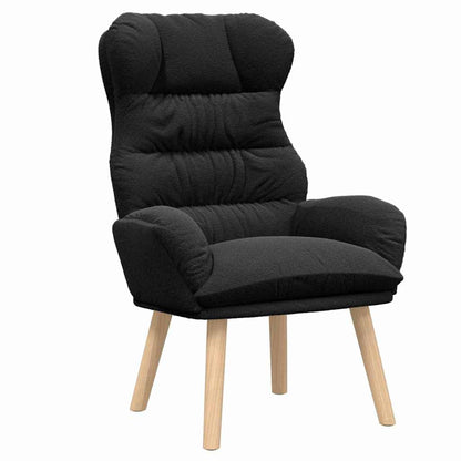 Relaxing Chair Black 69 x 74 x 93 cm Fabric