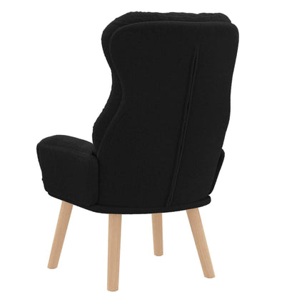 Relaxing Chair Black 69 x 74 x 93 cm Fabric