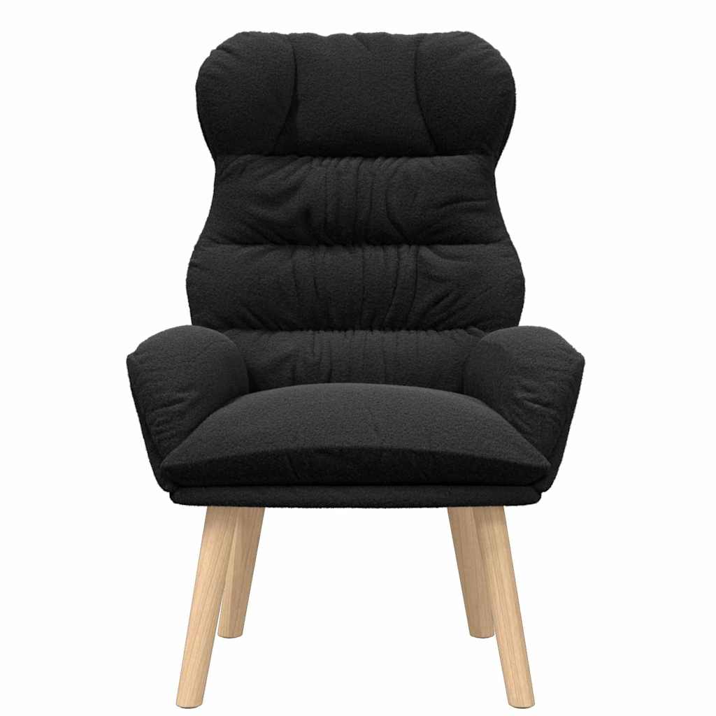 Relaxing Chair Black 69 x 74 x 93 cm Fabric