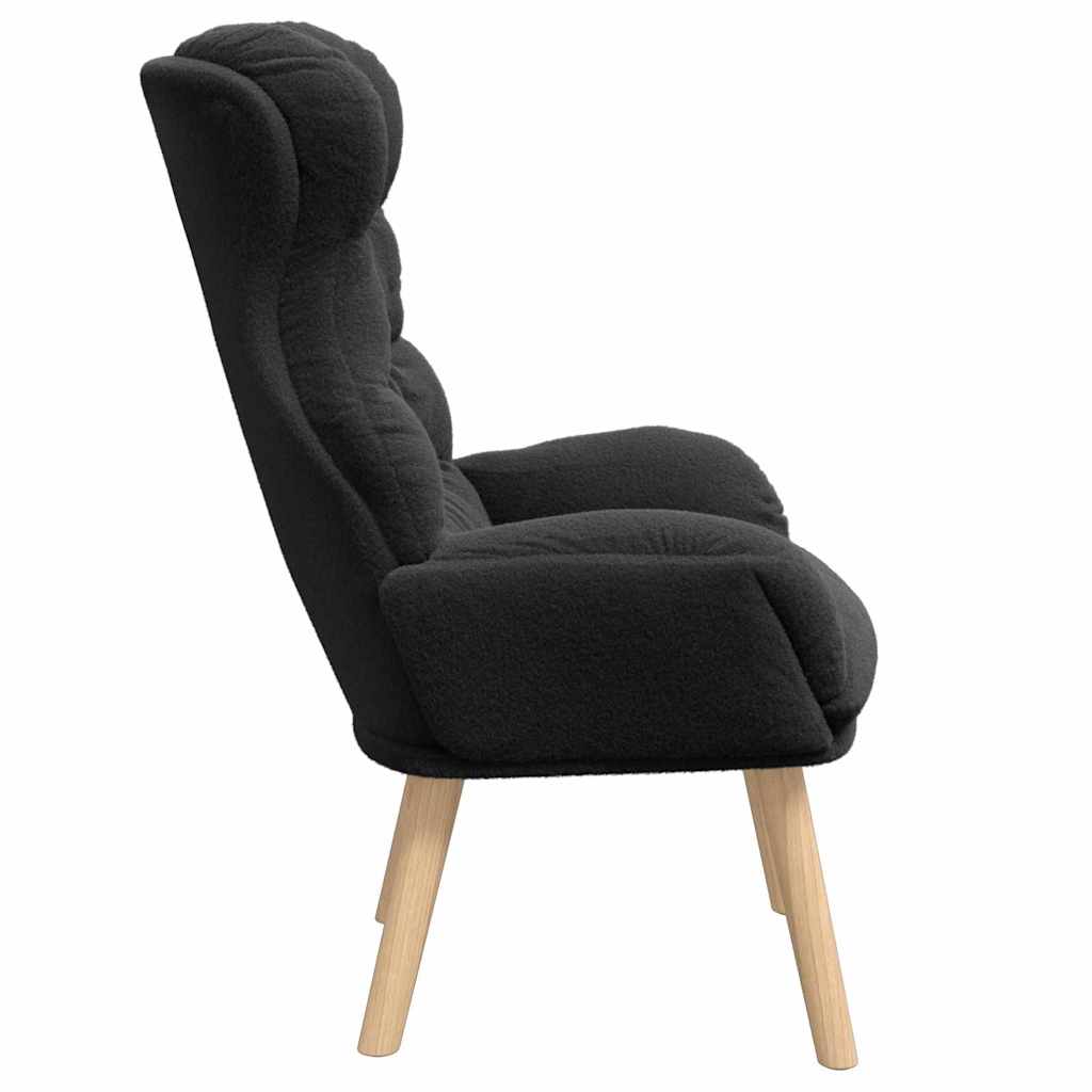 Relaxing Chair Black 69 x 74 x 93 cm Fabric