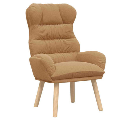 Relaxing Chair Beige 69 x 74 x 93 cm Fabric