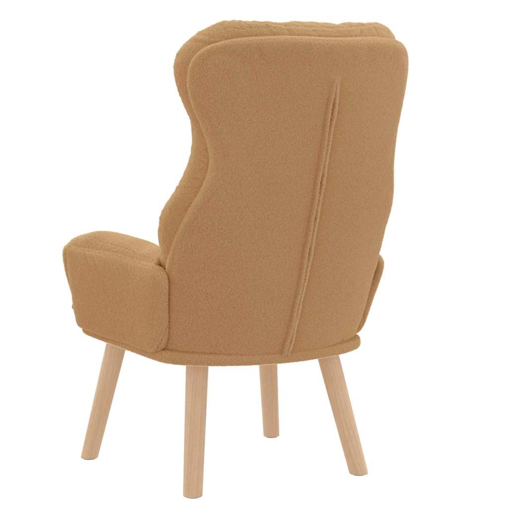 Relaxing Chair Beige 69 x 74 x 93 cm Fabric