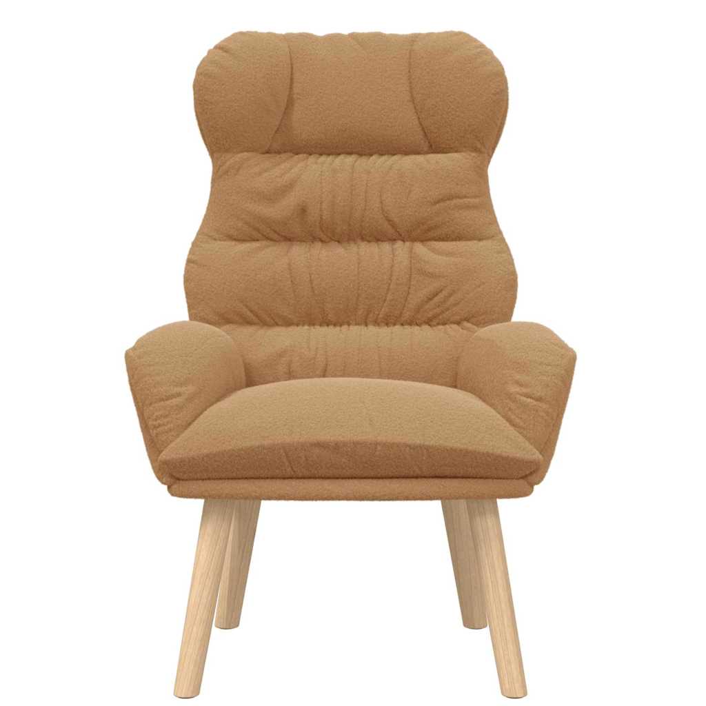 Relaxing Chair Beige 69 x 74 x 93 cm Fabric