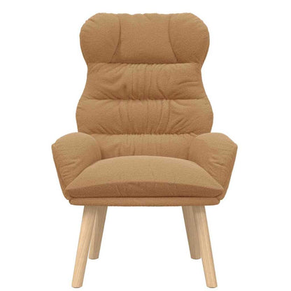 Relaxing Chair Beige 69 x 74 x 93 cm Fabric