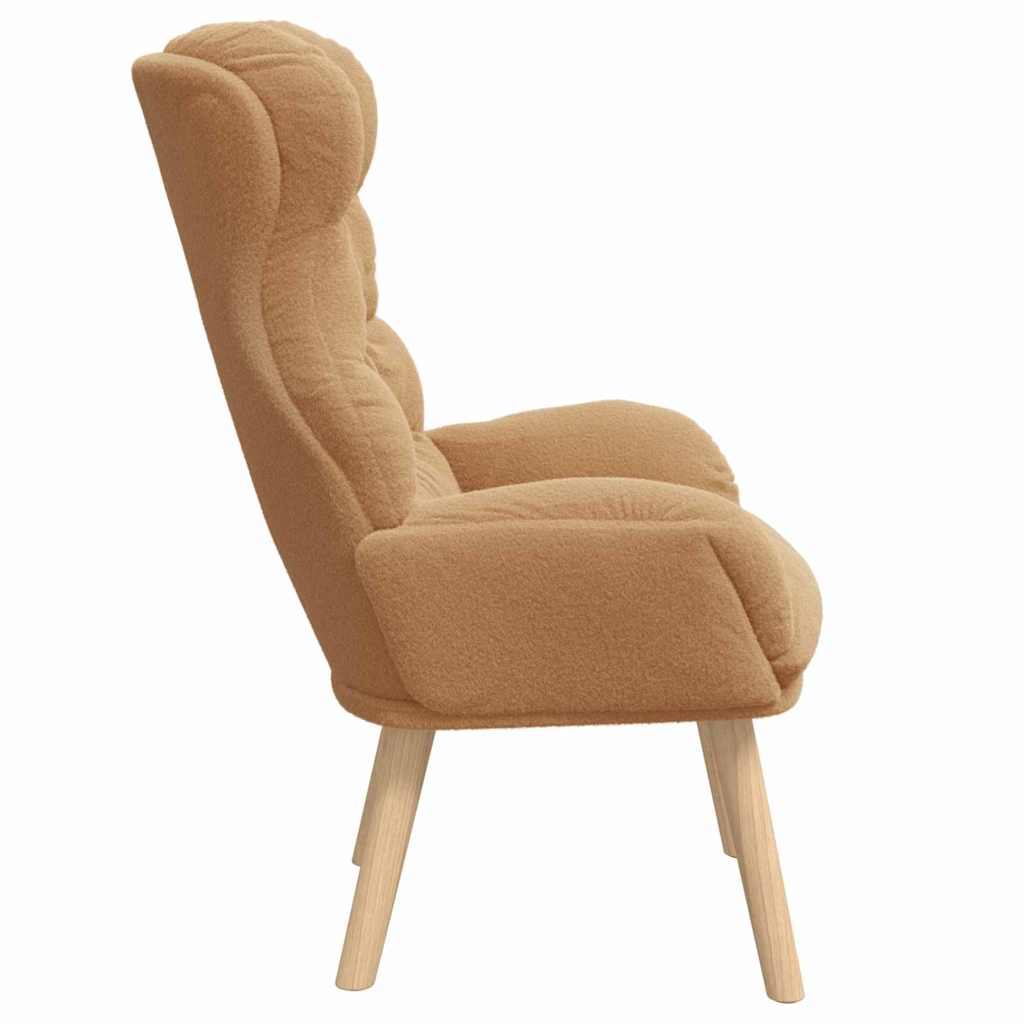 Relaxing Chair Beige 69 x 74 x 93 cm Fabric