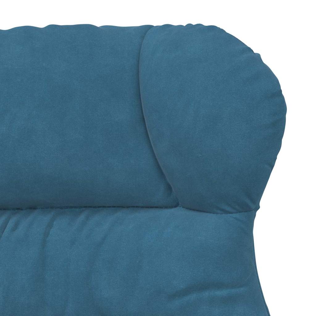 Relaxing Chair Blue 69 x 74 x 93 cm Velvet