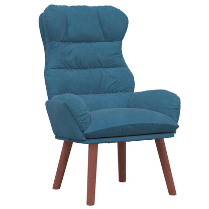 Relaxing Chair Blue 69 x 74 x 93 cm Velvet
