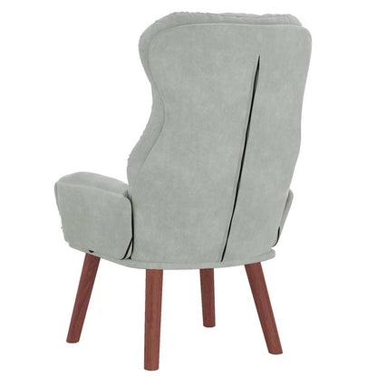 Relaxing Chair Light grey 69 x 74 x 93 cm Velvet