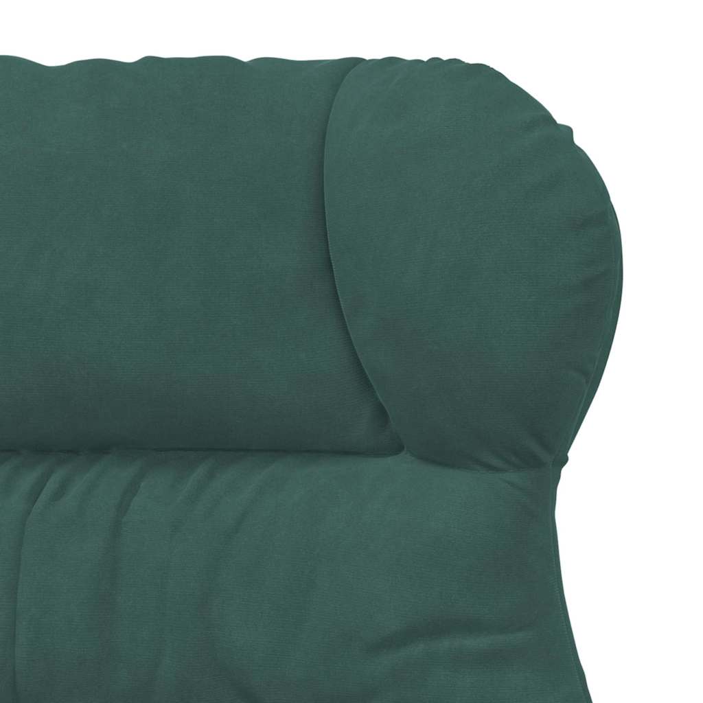Relaxing Chair Dark green 69 x 74 x 93 cm Velvet