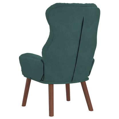 Relaxing Chair Dark green 69 x 74 x 93 cm Velvet