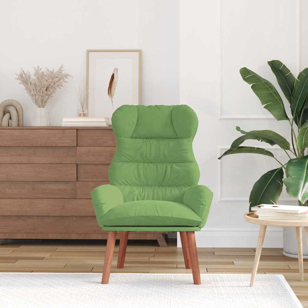 Relaxing Chair Light green 69 x 74 x 93 cm Velvet