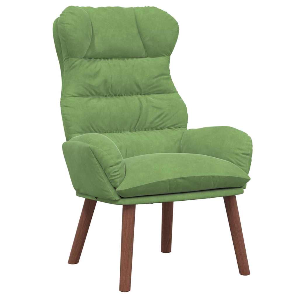 Relaxing Chair Light green 69 x 74 x 93 cm Velvet