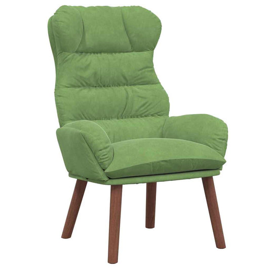 Relaxing Chair Light green 69 x 74 x 93 cm Velvet