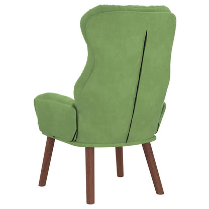 Relaxing Chair Light green 69 x 74 x 93 cm Velvet