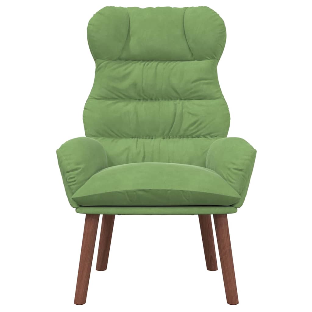Relaxing Chair Light green 69 x 74 x 93 cm Velvet