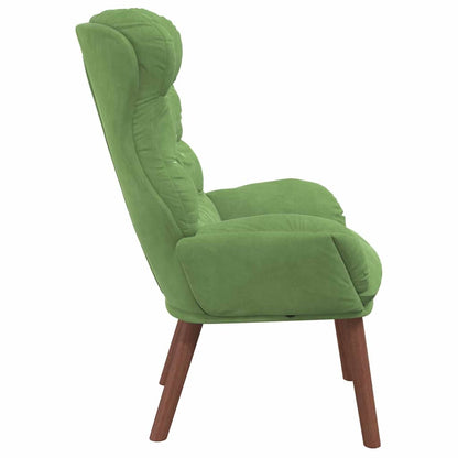 Relaxing Chair Light green 69 x 74 x 93 cm Velvet