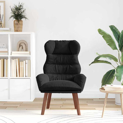 Relaxing Chair Black 69 x 74 x 93 cm Velvet