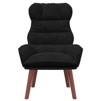 Relaxing Chair Black 69 x 74 x 93 cm Velvet
