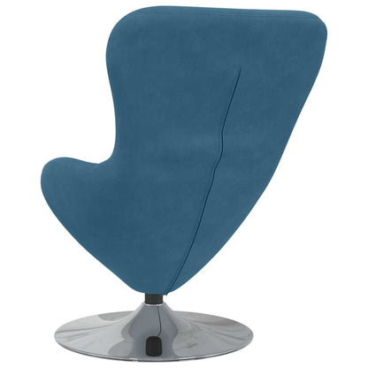 Egg Chair Blue 63 x 73 x 90 cm Velvet