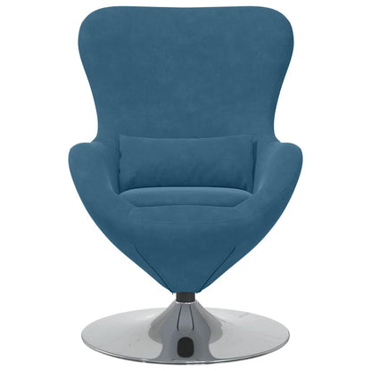 Egg Chair Blue 63 x 73 x 90 cm Velvet