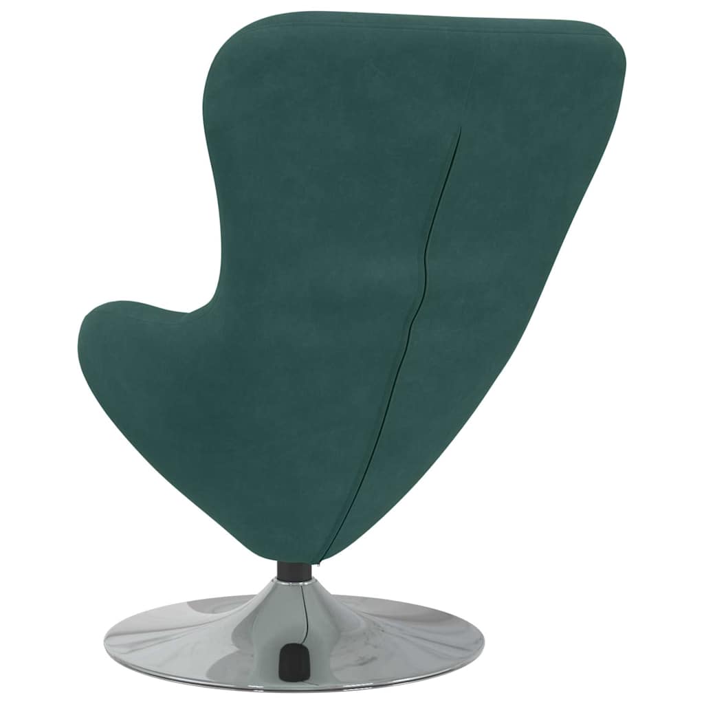 Egg Chair Dark green 63 x 73 x 90 cm Velvet