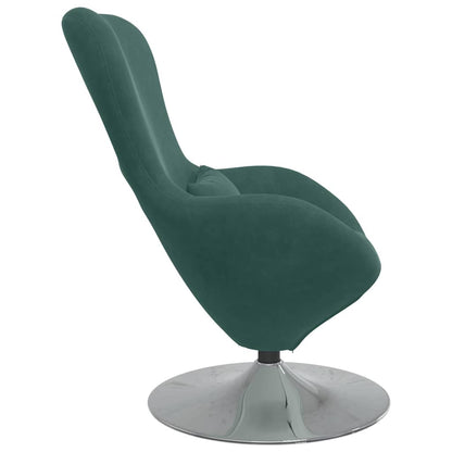 Egg Chair Dark green 63 x 73 x 90 cm Velvet