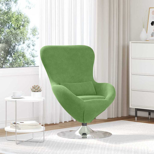 Egg Chair Light green 63 x 73 x 90 cm Velvet