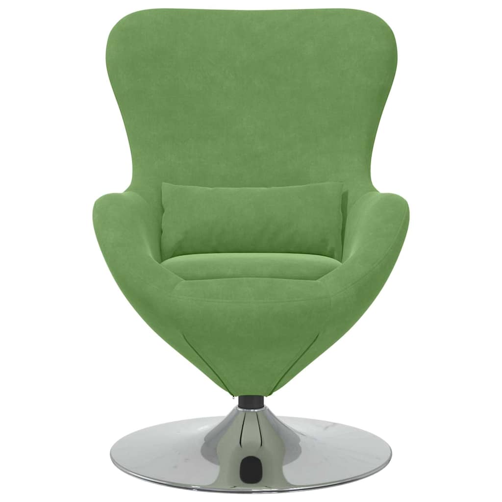 Egg Chair Light green 63 x 73 x 90 cm Velvet
