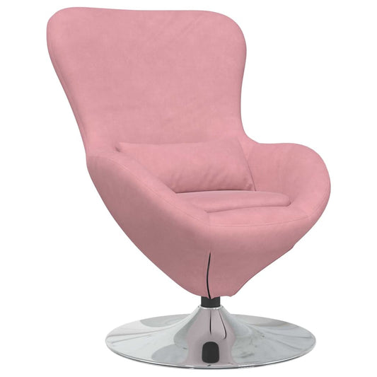 Egg Chair Pink 63 x 73 x 90 cm Velvet
