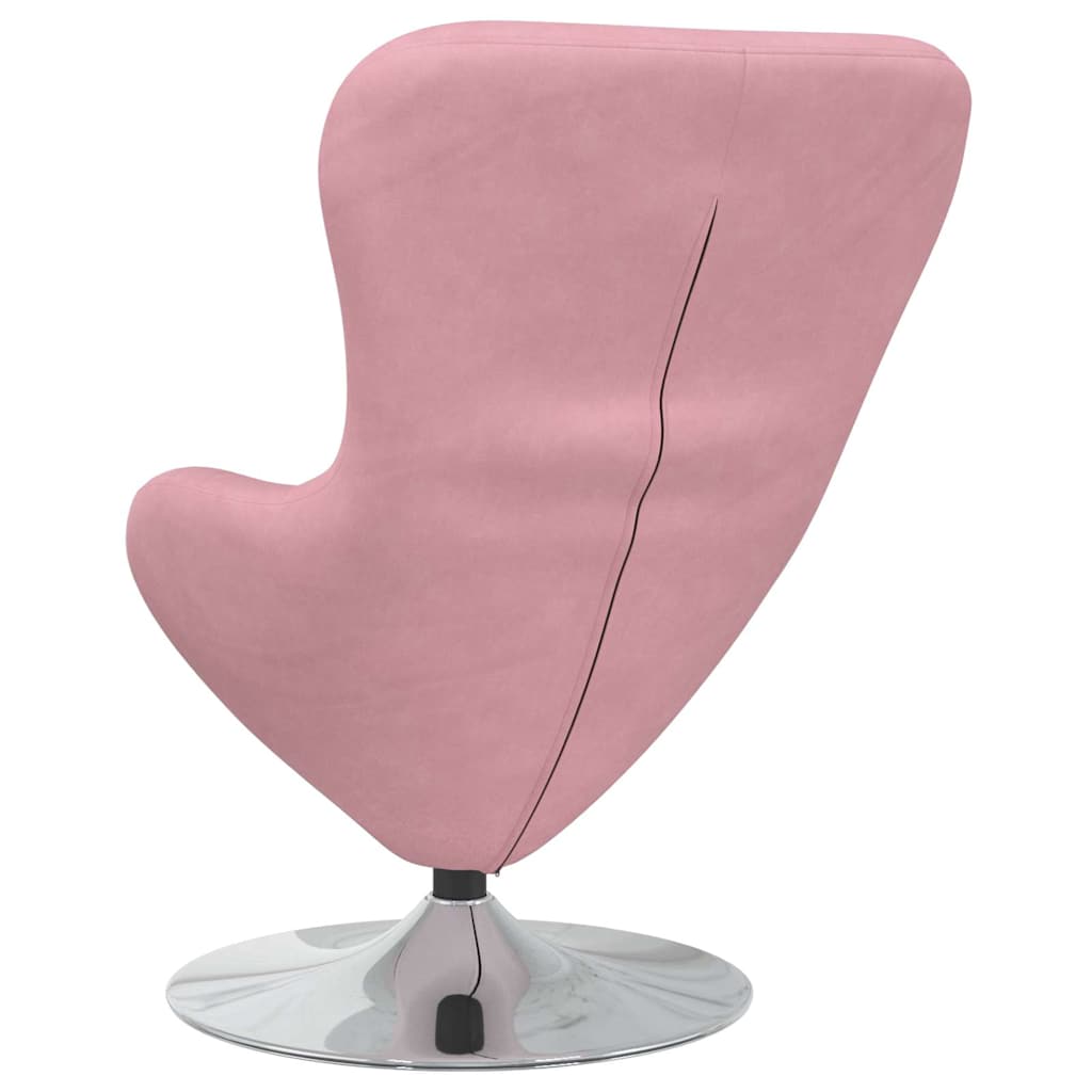 Egg Chair Pink 63 x 73 x 90 cm Velvet