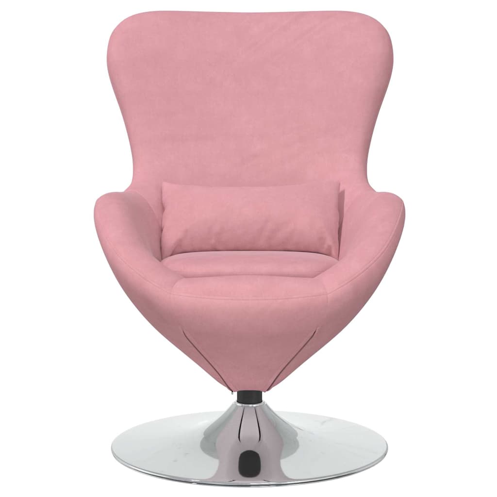 Egg Chair Pink 63 x 73 x 90 cm Velvet