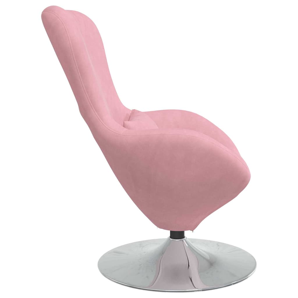 Egg Chair Pink 63 x 73 x 90 cm Velvet
