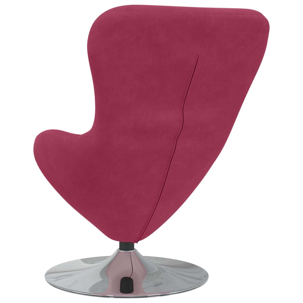 Egg Chair Wine red 63 x 73 x 90 cm Velvet