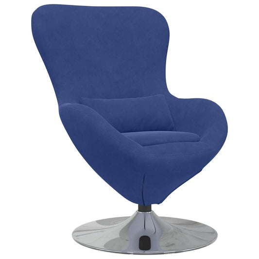 Egg Chair Police blue 63 x 73 x 90 cm Velvet